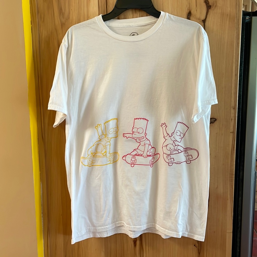 EUC Bart Simpson‎ skateboard T-shirt sz Lg